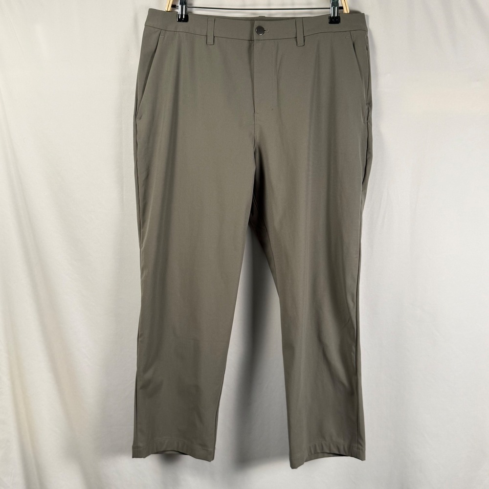 Lululemon ABC Classic Fit Trouser Pant Warpstreme Army Green Mens 33 M5AR1S